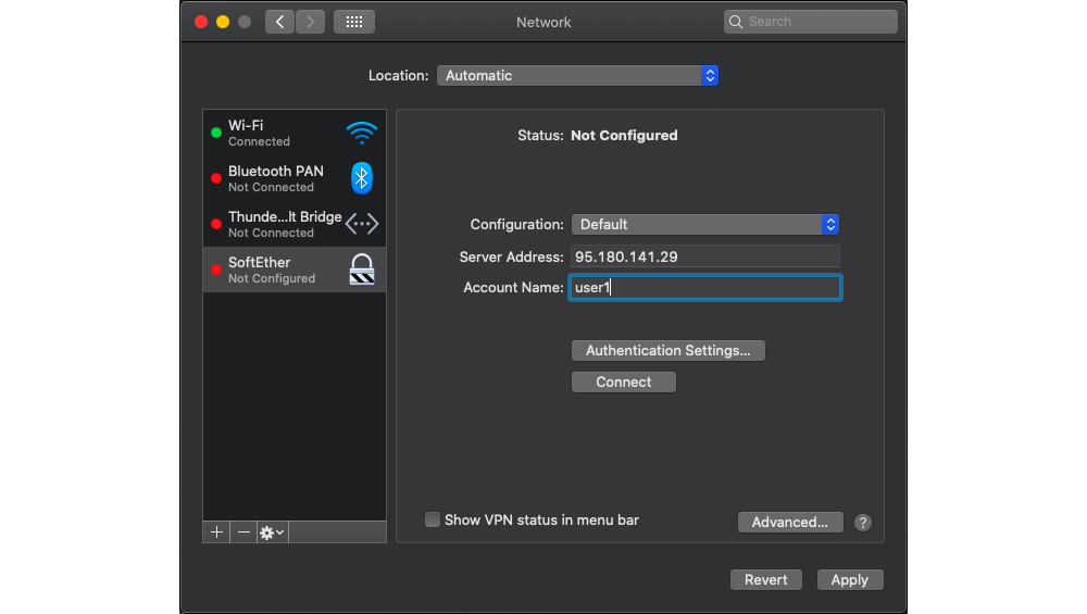 MasOS - Configure Interface