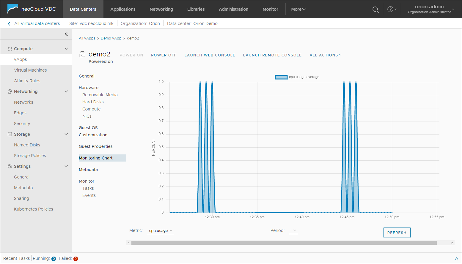 VM Details - Monitoring