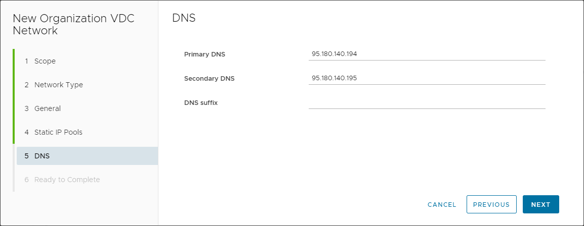 New Network - Isolated - DNS