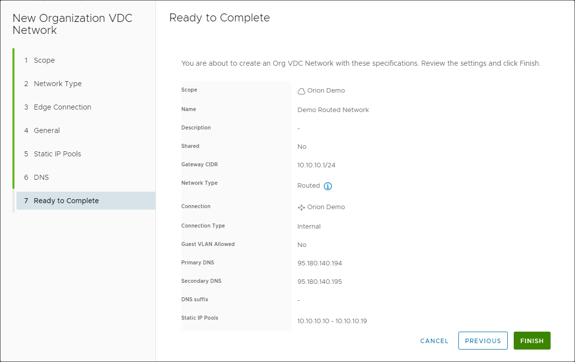 New Network - Routed - Complete