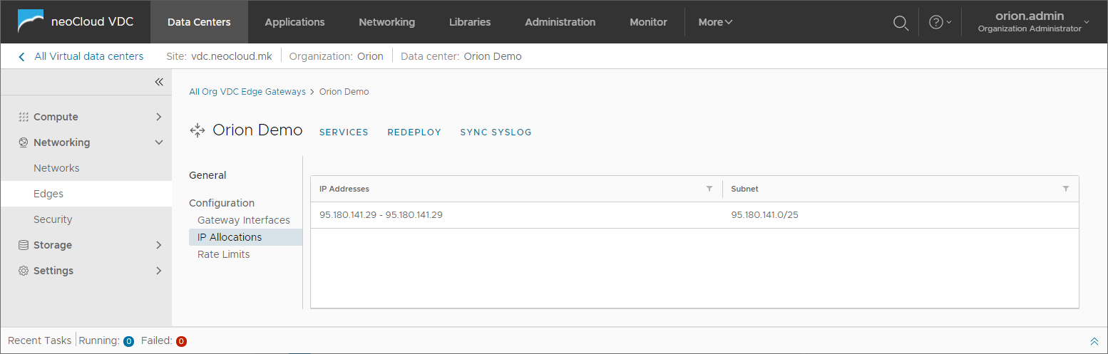 Edge - IP Allocations