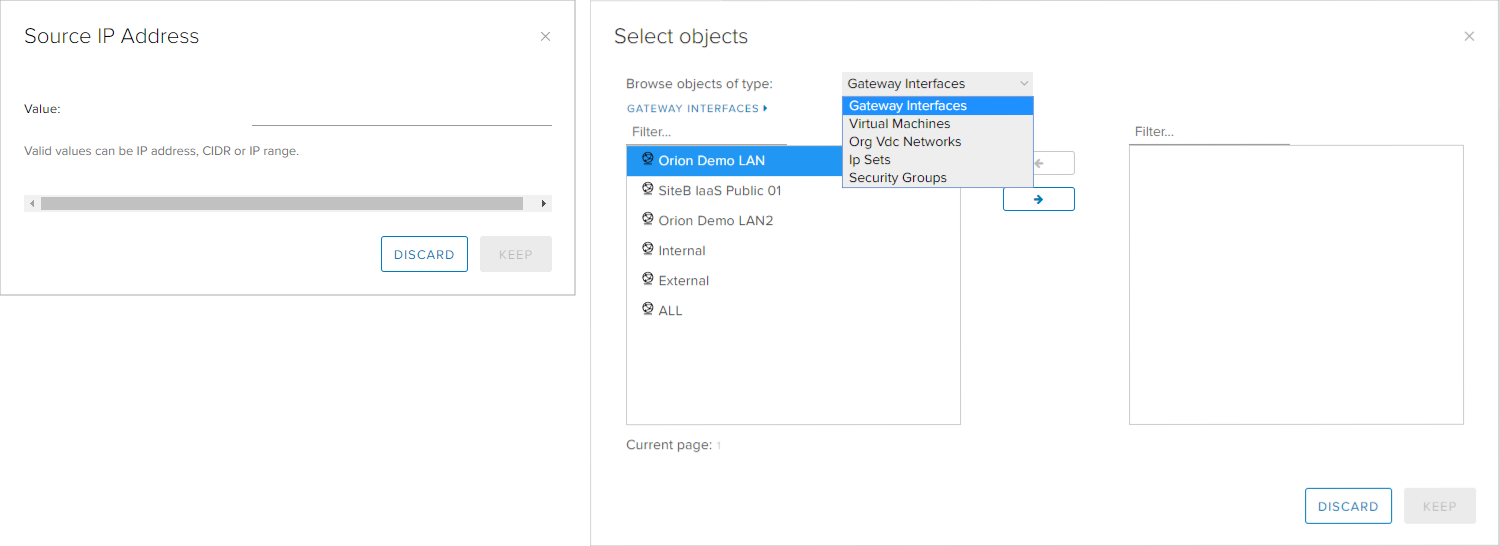 Edge - Firewall - IP and Objects