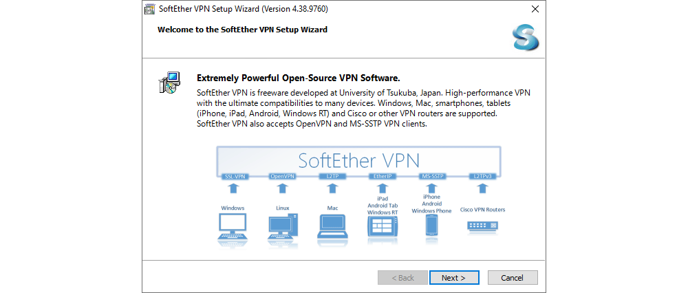 SoftEther VPN Client - Windows Installer - Screen 1