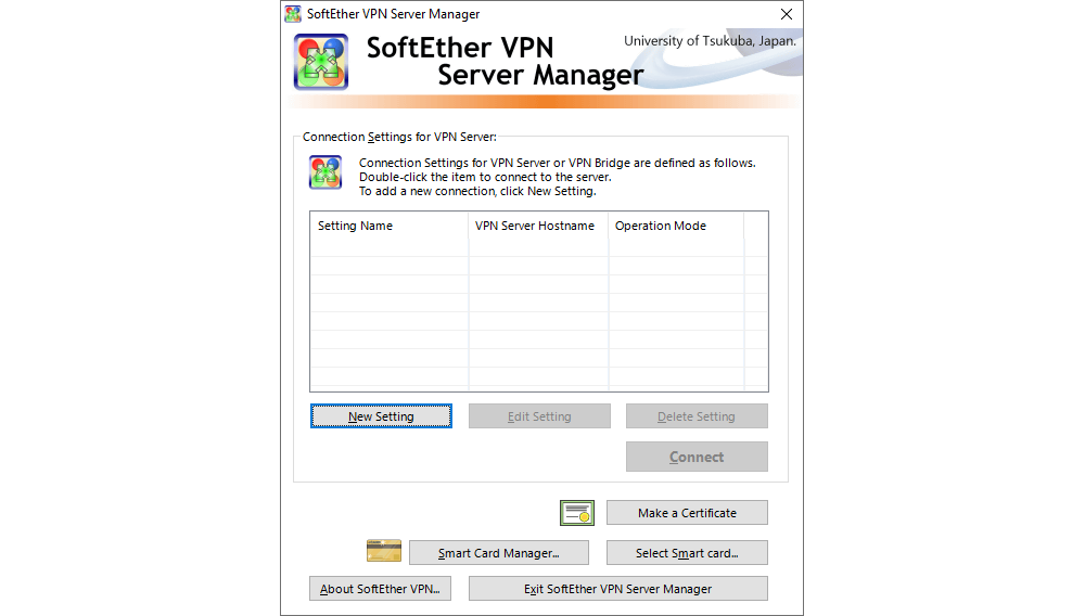 SoftEther VPN Server Manager - Overview