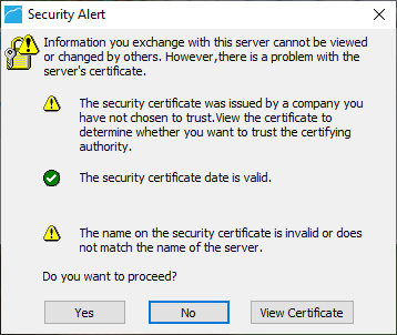 SSL VPN Client - Certifdicate